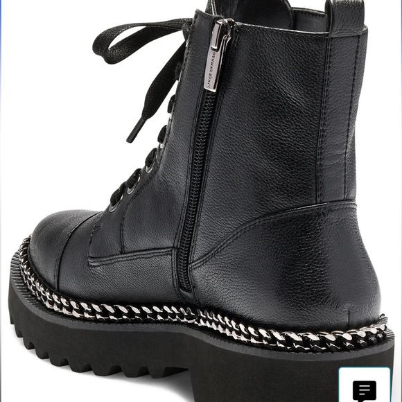 VINCE CAMUTO Mindita Chain Trim Combat Boot - Picture 6 of 13